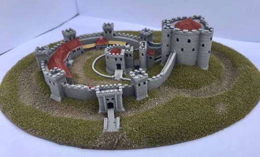 sandale Château wargaming3d 28mm miniature 3D print model - Mito3D