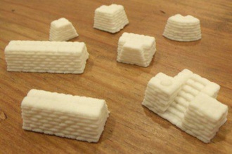 sandbag walls builder - wargaming3d 28mm miniature collection 20 wall files they scaled 1 100 15mm great way easily build some fortifications your gaming table ends come both male female versions so join up very small seam set consists 8 corner pieces 30 45 90 rounded square two each t junction stairs firing port four different lengths striate double conversion block 3d print model - Mito3D