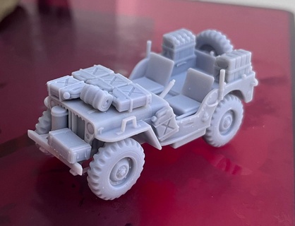 sas lrdg Willys Jeep wargaming3d Helden Lewis Schurke Vickersk Miniatur Wargaming 3d print model - Mito3D