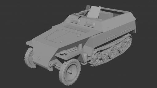 sdkfz 250 1 neu wargaming3d 28mm miniatura 3D print model - Mito3D