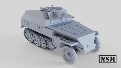 sdkfz 250 8 neu 39 toco wargaming3d miniatura jogos guerra 3d print model - Mito3D