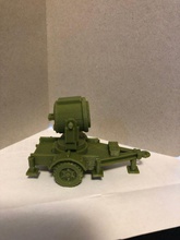 searchlight trailer - wargaming3d 28mm miniature german mobile can assembled stabilizers deployed retracted 3d print model - Mito3D