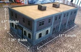 sectional city block package - 28 mm scale wargaming3d 28mm miniature 3d print model - Mito3D