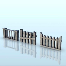 set fences 2 - wargaming3d miniature wargamming accessoriespirate, Age of Sigmar, Architecture, arggg, beach, beard, boat, buccaneers, build, building, captain, caribbean, construction, corsairs, d&d, Dark Age, design, dnd, dungeons and dragons, edifice, figures, game, games, gitz, history, home, house, island, jungle, medieval, miidle age, miniatures, piracy, privateers, residence, rpg, rum, scenery, sea, ship, structure, sword sorcery, tabletop, terrain, thug, tropical, urban, urbanism, wargame, warhammer 3d print model - Mito3D