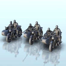 ensemble imz 72 motos wargaming3d miniature wargaming Char 1 56 100 15mm 35 28mm blindé véhicule blitzgrieg boulon action flammes of 3d print model - Mito3D