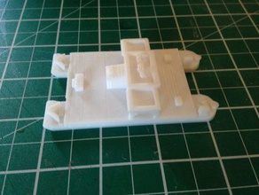 siebel ferry 40 heavy flak - wargaming3d 28mm miniature note has no weapons they do not print well pla available various sources can obtained my shapeways shop https wwwshapewayscom shops miniandbeyond 3d print model - Mito3D