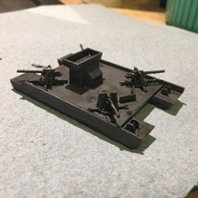 siebel ferry siebelf hre - wargaming3d 28mm miniature 3d print model - Mito3D