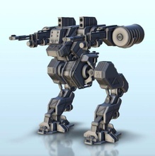 sihbris mücadele robot 4 wargaming3d minyatür savaş oyunları Gelecek minyatürler science fiction scifi oyunu 3d print model - Mito3D