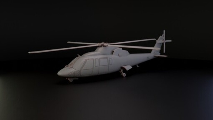 sikorsky s76 helicopter - wargaming3d 1 56 28mm 72 & 76 20mm 1980+ modern 3d printables historically accurate aircraft military miniature scalemodel toy vehicle wargaming wargamming 3d print model - Mito3D