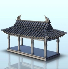 simple asian belvedere 11 - wargaming3d miniature wargamming angkor, arch, Architecture, asia, asian, buddhist temple, build, building, China, chinese, confucianism, construction, design, dojo, dynastie, east edifice, farmhouse, history, home, house, imperial, Japan, japenese, katana, korea, korean, lantern, pagoda, pagode, residence, samourai, scenery, structure, urban, urbanism, Vietnam, yellow river 3d print model - Mito3D
