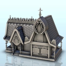 Slav fantezi ev oyulmuş detaylar 9 wargaming3d minyatür savaş oyunları aksesuarlarviking mimari inşa etmek Bina inşaat tasarım yapı rakamlar oyun oyunlar Tarih minyatürler Ortodoks Konut 3d print model - Mito3D