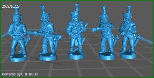 small 15 epic size french horse artillery 1812-15 - wargaming3d 1 56 28mm napoleonic miniature wargamming 3d print model - Mito3D