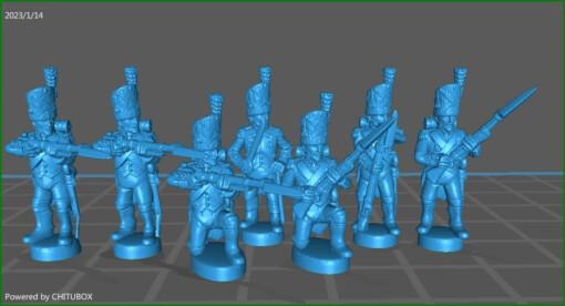 small 15mm epic size french grenadier coy skirmishing 1808 high uniform - wargaming3d Categories: 1:56 / 28mm, 1700-1900: Horse & Musket, DIGITAL STL FILES 1 56 28mm napoleonic miniature wargamming 3d print model - Mito3D