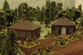 small brick building - wargaming3d 28mm miniature wargaming detailed both inside out comes two separate pieces ground floor roof can swapped other roofs add variety 3d print model - Mito3D