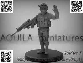 soldier 5 people's liberation army pla - wargaming3d miniature wargamming 3d print model - Mito3D