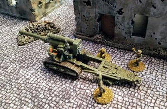 soviet b-4 203mm howitzer - 28mm scale wargaming3d miniature file rework bergman s 1 100th stl mammoth gun would not normally expected seen tactical wargaming table but photographic proof shows army did employ them direct fire role particularly battle berlin 1945 3d print model - Mito3D