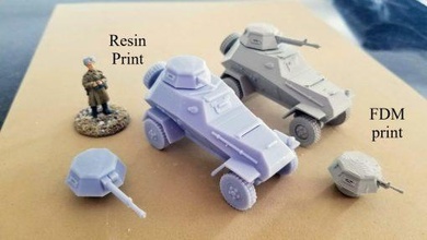 soviet ba-64 armoured car stl pack - wargaming3d 28mm miniature 3d print model - Mito3D
