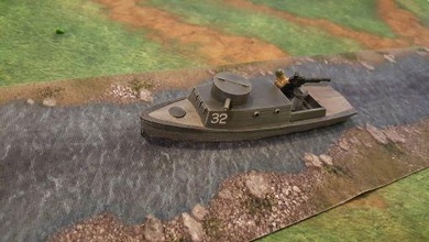 soviet d-class riverine boat - wargaming3d 28mm miniature 3d print model - Mito3D