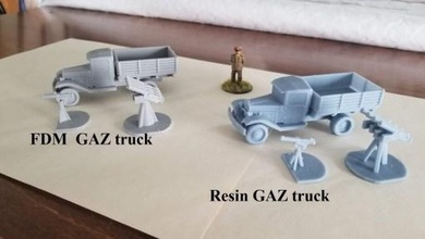 sovietico gaz carico anti aircraft camion aggiornato settembre 2020 wargaming3d 28mm miniatura 3d print model - Mito3D