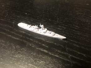 soviet kanin class guided missile destroyer - wargaming3d miniature wargamming 3d print model - Mito3D