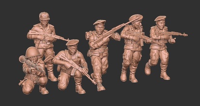 soviet vdv squad - wargaming3d miniature wargamming 3d print model - Mito3D