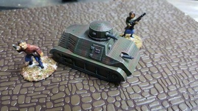 espanhol Civil guerra trubia naval tanque wargaming3d 28mm miniatura 3d print model - Mito3D