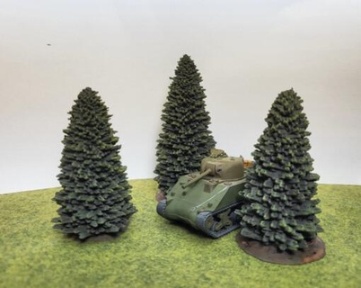 spruce tree terrain 15mm - wargaming3d Categories: 1:100 / 15mm, 1939-1945: WW2, 3D PRINTABLES, Accessories, Terrain, Terrain 1 100 miniature wargamming 3d print model - Mito3D