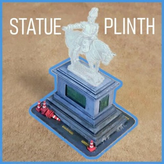 statue plinth objectives terrain - wargaming3d objective markers miniature wargamming 3d print model - Mito3D