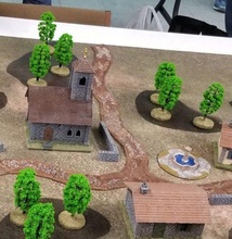 stone church - 28mm wargaming3d miniature 3d print model - Mito3D