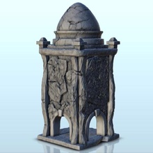 stone tower archs dome 11 - wargaming3d miniature wargamming accessoriesWarhammer, age of, Alkemy, Architecture, build, building, construction, Dark Age, design, dungeon, edifice, european, Fantasy, figures, game, games, history, hobbit, home, house, lord of the rings, medieval, middle age, miniatures, residence, saga, scenery, Sigmar, structure, tabletop, terrain, urban, urbanism, War Rose, Warcrow, wargame 3d print model - Mito3D