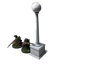rua luminária wargaming3d miniatura jogos guerra Marcação espalhar terreno 3d print model - Mito3D