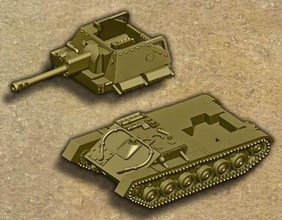 su-76 m bergman remix - wargaming3d 28mm miniature bergman's 1 100 scale all i've done separated fighting compartment gun make placement removal supports easier added track pin guides detail 3d print model - Mito3D