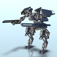 al mücadele robot 12 wargaming3d minyatür savaş oyunları Gelecek minyatürler science fiction scifi oyunu 3d print model - Mito3D