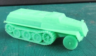 sws armored cargo carrier - wargaming3d 28mm miniature hi folks here scaled 1 56 half tracked vehicle developed germans ww2 quite futuristic looking design have added few versions more follow there body version has variations which 3d print model - Mito3D