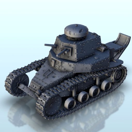 t 18 ms 1 basato ft 17 wargaming3d miniatura wargaming serbatoio 56 100 15mm 35 28mm blindato veicolo blitzgrieg bullone azione fiamme of 3D print model - Mito3D