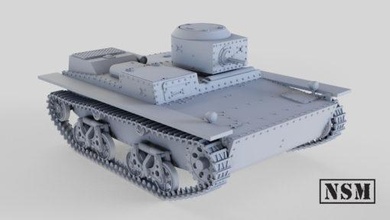 t 38 tankette wargaming3d miniatura juego guerra 3d print model - Mito3D