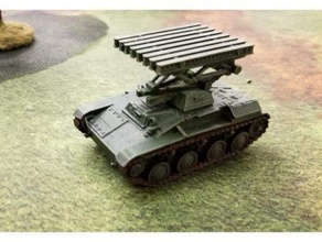 t-60 b8-24 multi-launcher - 28mm reworked march 2021 wargaming3d miniature 3d print model - Mito3D
