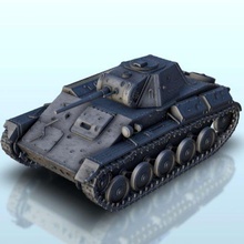 70 wargaming3d Miniatur Wargaming Panzer 1 56 100 15mm 35 28mm gepanzert Fahrzeug Blitzgrieg Bolzen Aktion Flammen of Krieg rot 3d print model - Mito3D