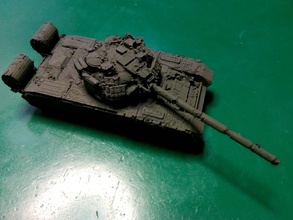 t-80a russian mbt - wargaming3d miniature wargamming #tank, 1:100, mbt, T-80 3d print model - Mito3D
