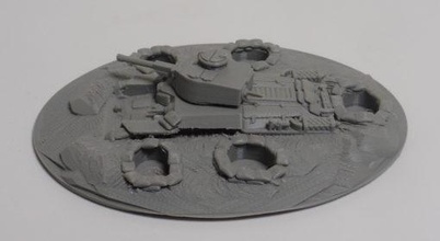 tank emplacement profile designed japanese type 97 medium 1 56 scale variant no1 03 - wargaming3d miniature wargamming bolt action, British Army, Japanese, Pacific Theatre, USA, WWII 3d print model - Mito3D