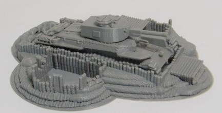 Panzer Einlagerung Bauholz verstärkt entworfen japanisch Art 97 1 56 Rahmen no10 16 Varianten wargaming3d Miniatur Wargaming Bolzen Aktion britisch Heer Japanisch Pazifik 3d print model - Mito3D