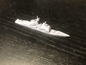 ticonderoga class guide missile cruiser - wargaming3d miniature wargamming 3d print model - Mito3D