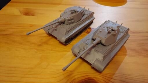 tigre ii 1 56 28mm wargaming3d Categoria alemão rei Panzer Wehrmacht wwii miniatura jogos guerra 3d print model - Mito3D