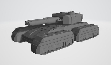 titan tank - wargaming3d miniature wargamming 3d print model - Mito3D