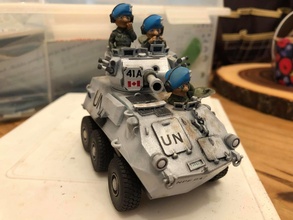 toonkrieg cougar armored fighting vehicle - wargaming3d miniature wargamming 1:56 / 28mm, AFV, cartoon, ToonKrieg 3d print model - Mito3D