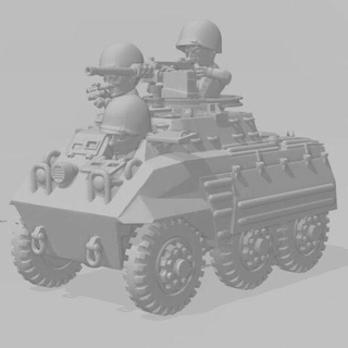 guerra tonos m20 explorar coche vehiculo wargaming3d dibujos animados toon miniatura juego 3d print model - Mito3D