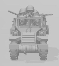 ton savaşı m3 yarım yol dönüşümlü mürettebat wargaming3d minyatür savaş oyunları karikatür ekstra Mürettebat M3 yarı 3d print model - Mito3D