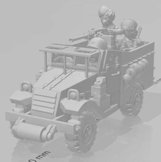 toonkrieg m3 scout car lend-lease - wargaming3d Categories: 1:56 / 28mm, 1939-1945: WW2, DIGITAL STL FILES, Soviet, USA cartoon toon miniature wargamming 3d print model - Mito3D