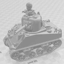 ton savaşı m4 Sherman tank wargaming3d minyatür savaş oyunları karikatür M4 şerman ToonKrieg WW 2 3d print model - Mito3D