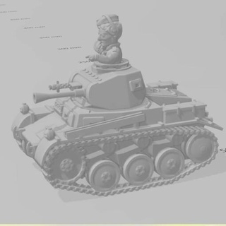 guerra tom pzkw ii luz tanque wargaming3d Categorias 1 56 28mm 1939 1945 WW2 digital stl ARQUIVOS alemão desenho animado toon miniatura jogos 3d print model - Mito3D
